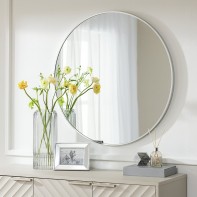 Katun Round Wall Mirror - Silver - 80x80cm