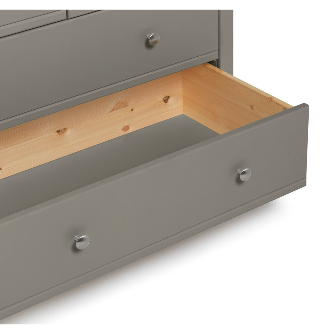 sachin and babi light blue dress Kensington Dark Grey 6 drawer chest with Oak Top main image 1