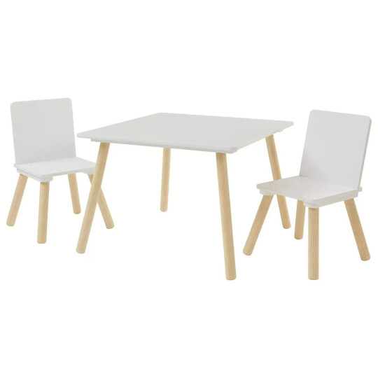 Liberty House Kids Table and Chair Set - Wood White