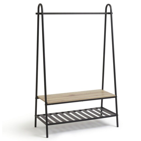 Habitat Turner Clothes Rail with Shoe Rack - Black