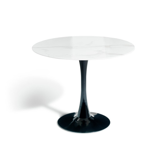 Tulip Marble Effect 4 Seater Dining Table | Round Kitchen Dining Room