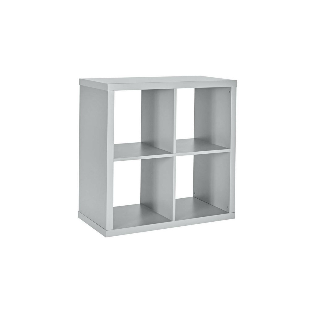 Home Squares Plus 4 Cube Storage Unit - Grey