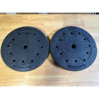 20kg Weight Plates Set For Dumbbells & Barbell - 1 Inch (2 x 10kg) Vinyl Discs