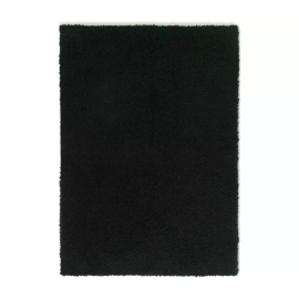 Habitat Cosy Black Shaggy Rug - 230x160cm | Soft Large Living Room Floor Carpet