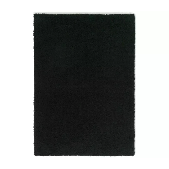 Habitat Cosy Black Shaggy Rug - 230x160cm | Soft Large Living Room Floor Carpet