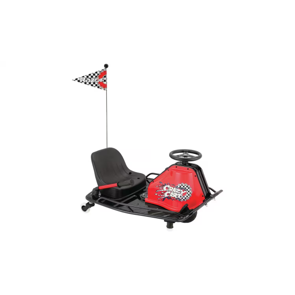 Razor Crazy Cart Electric Go Kart Ride On - Red & Black