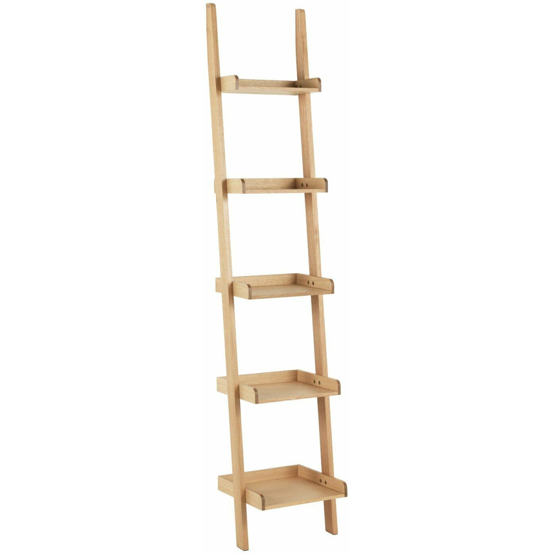 Jessie Oak Veneer Narrow Ladder Shelf