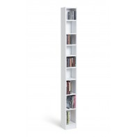 Maine Tall CD and DVD Storage unit - White