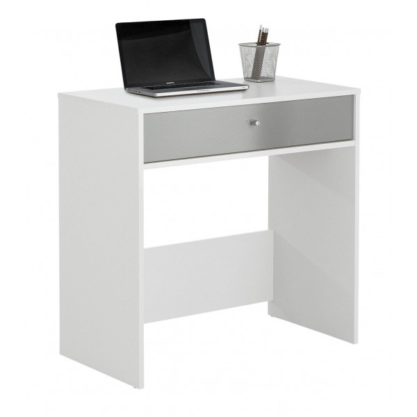 Gloss Front Compact Laptop Desk - White