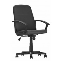 Brixham Faux Leather Office Chair - Black