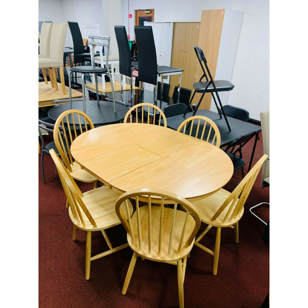 Kentucky Extending Dining Table + 6 Chairs