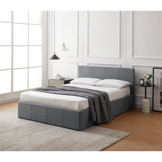 Heathdon Double End Lift Ottoman Bed - Grey