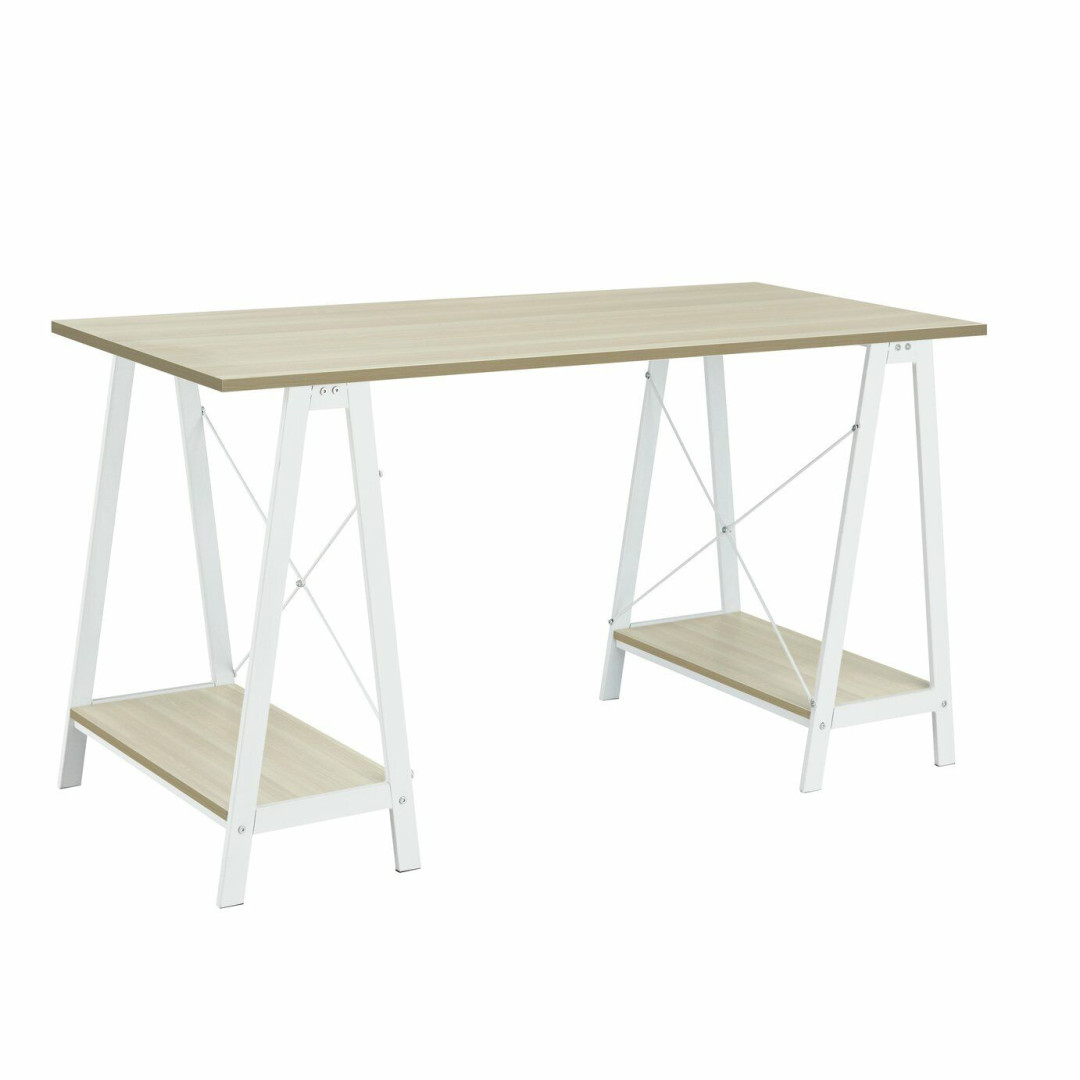 Trestle Table Office Desk - White