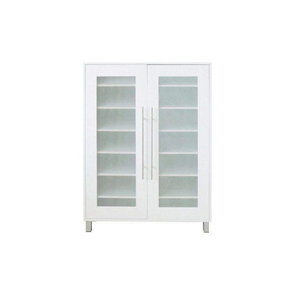Lydiard Gloss Shoe Cabinet - White