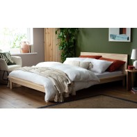  Akio Double Platform Bed Frame - Natural 