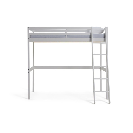 Kaycie High Sleeper Bed Single Bed Frame - White | Space Saving Design