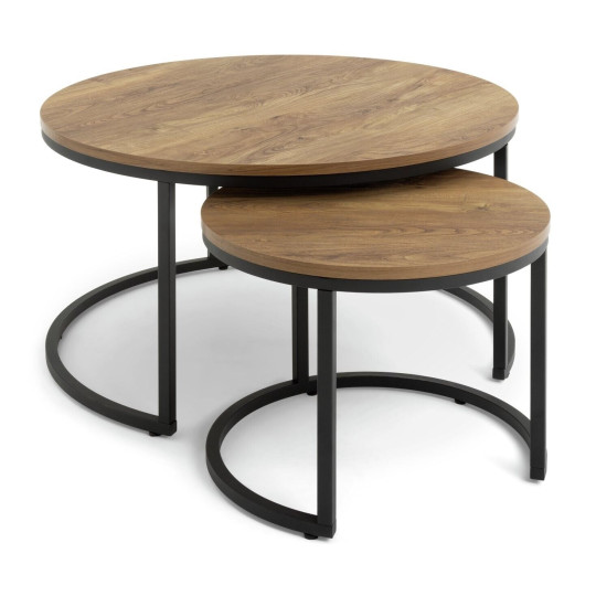 Habitat Nomad Nest of 2 Coffee Tables - Oak ( B Grade 36332 )