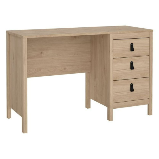 Tvilum Madrid 3 Drawer Office Desk - Oak | Minimalist Approach Workspace Setup