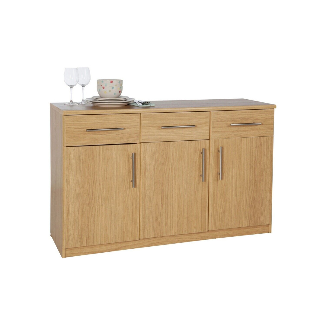 Anderson 3 Dr and 3 Drawer Sideboard - Oak Effect