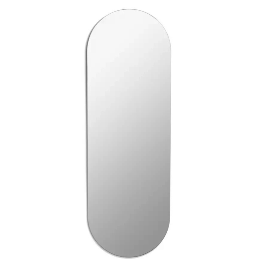 Frameless Pill Shaped Wall Mirror - 50x150cm