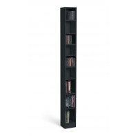 Maine Tall CD and DVD Storage unit - Black