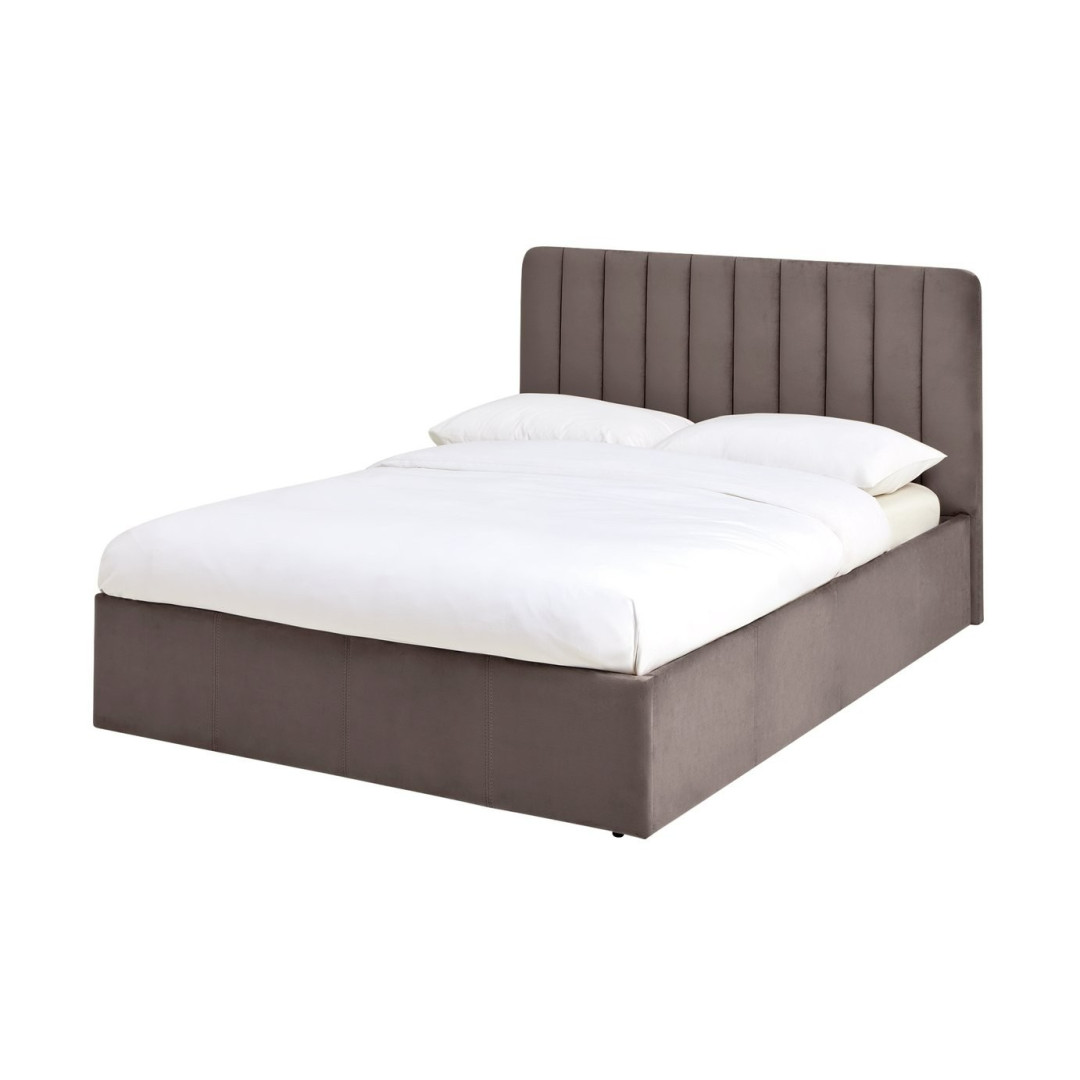 Home Pandora Superking End Lift Ottoman Bed - Taupe | Organized Sleeping Area Home Pandora Superking End Lift Ottoman Bed - Taupe | Organized Sleeping Area