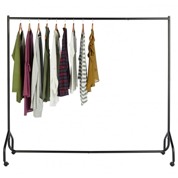 Heavy Duty 6ft Wide Clothes Rail - Black