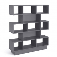 Cubes Wide Bookcase - Grey