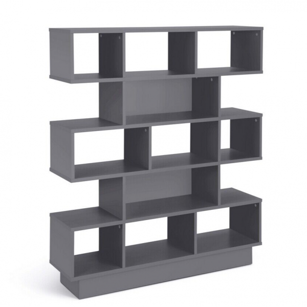 Cubes Wide Bookcase - Grey