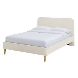 Mya Kingsize Fabric Bed Frame - Natural | Softly padded bed frame Mya Kingsize Fabric Bed Frame - Natural | Softly padded bed frame