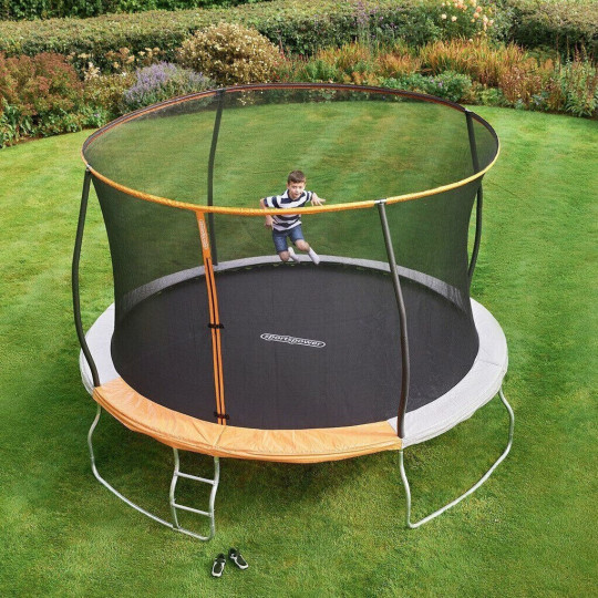 Sportspower 12ft Trampoline With Enclosure Safety Net & Ladder For Garden