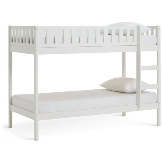 Ronnie Bunk Bed Frame - White | Space-saving kids bunk bed