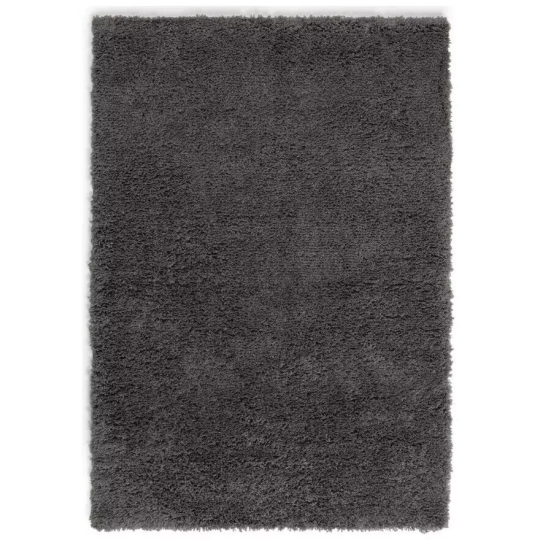 Recycled Cosy Plain Shaggy Rug - 160x230cm - Grey