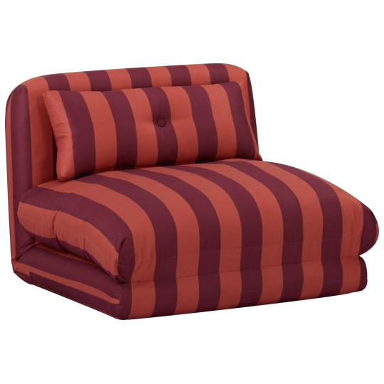 Lexi Single Fabric Chairbed - Red