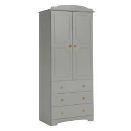 Nordic 2 Door 3 Drawer Wardrobe - Grey ( B Grade 32631 - 32632 ) Nordic 2 Door 3 Drawer Wardrobe - Grey ( B Grade 32631 - 32632 )