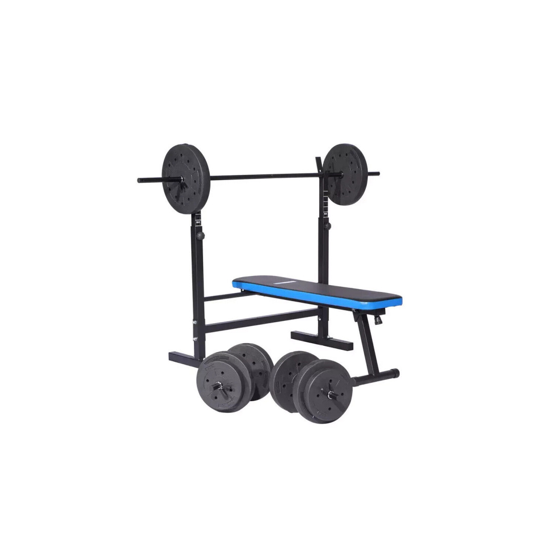 Pro Fitness Foldable Weight Bench with 50kg Weight Package