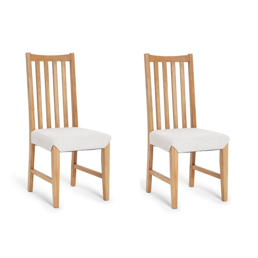 Rosmond Pair of Oak Dining Chairs