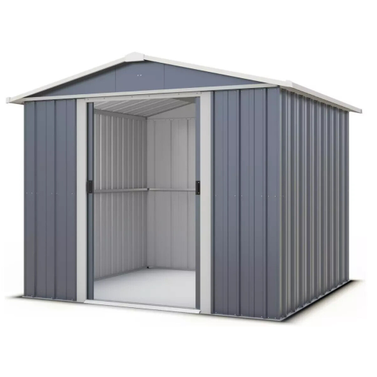 YardMaster Castleton Metal Apex Garden Shed - 8 x 7ft